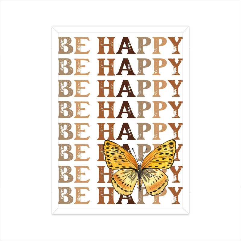 Be Happy: Elevate Your Space with Joyful Wall Art