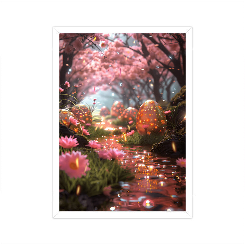 Fantasy Whimsical Easter Egg Wall Art