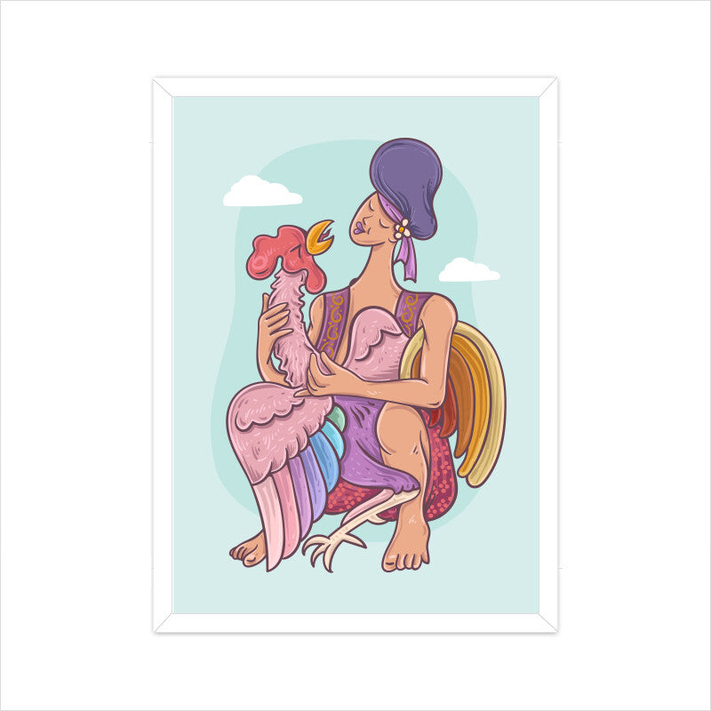 Cock fighting Wall Art