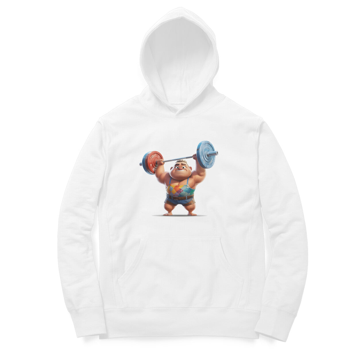 Weight lifter Design Printed Unisex hoodie pattern with an oversized fit