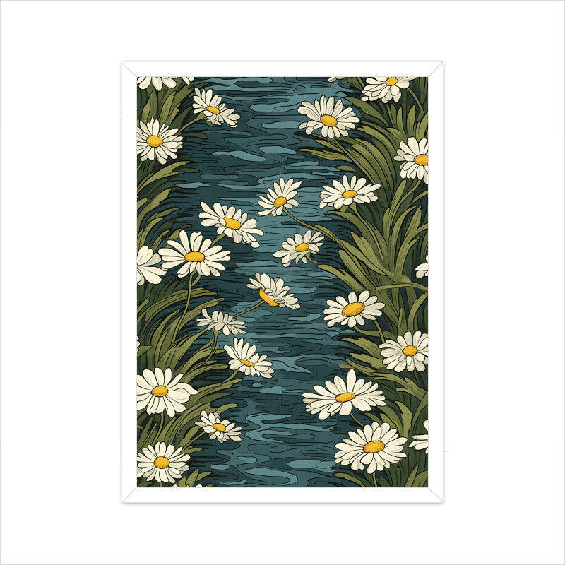 Whimsical Daisy Flowers Wall Art
