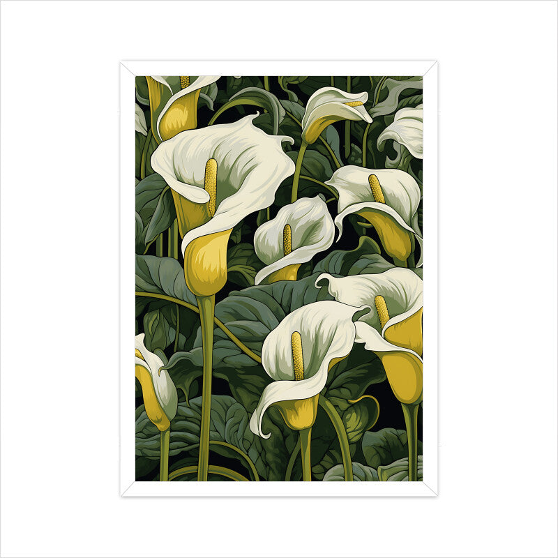 Whimsical Lily Flowers Wall Art