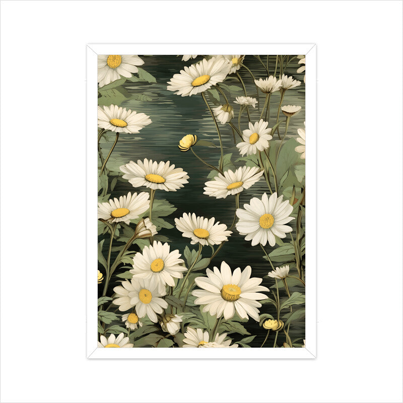 Whimsical Daisy Flowers Wall Art