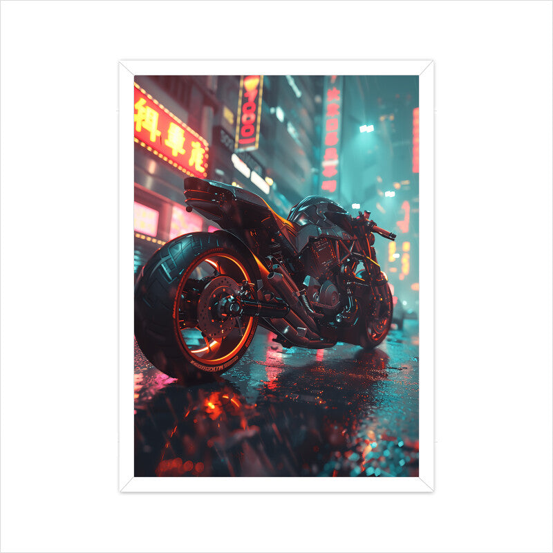 Stylish Motorbike Wall Art