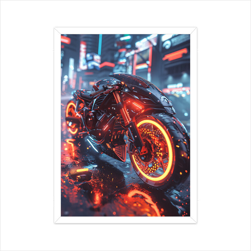 Stylish Motorbike Wall Art
