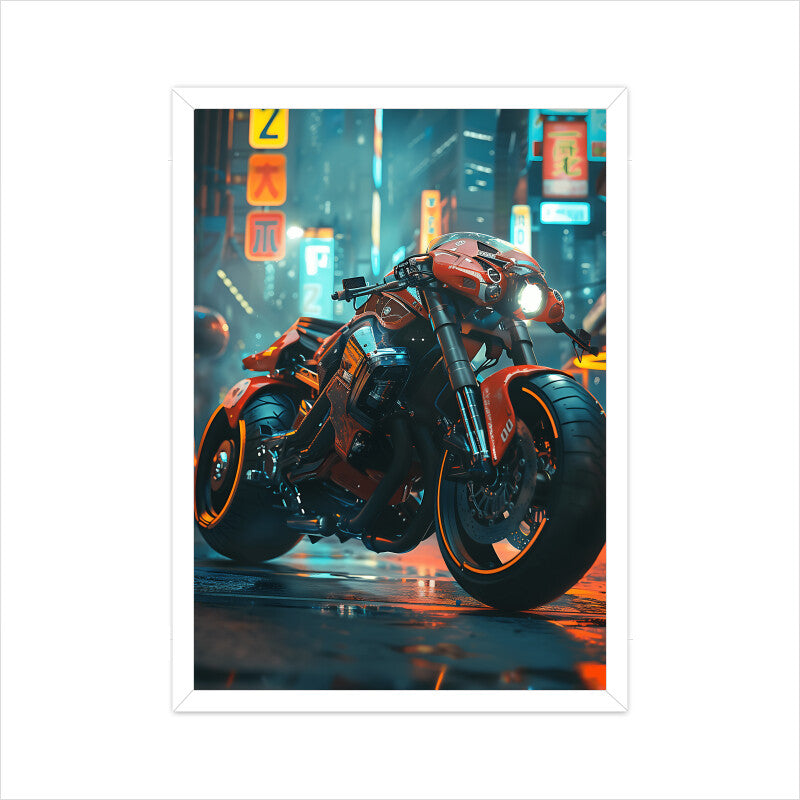 Stylish Motorbike Wall Art