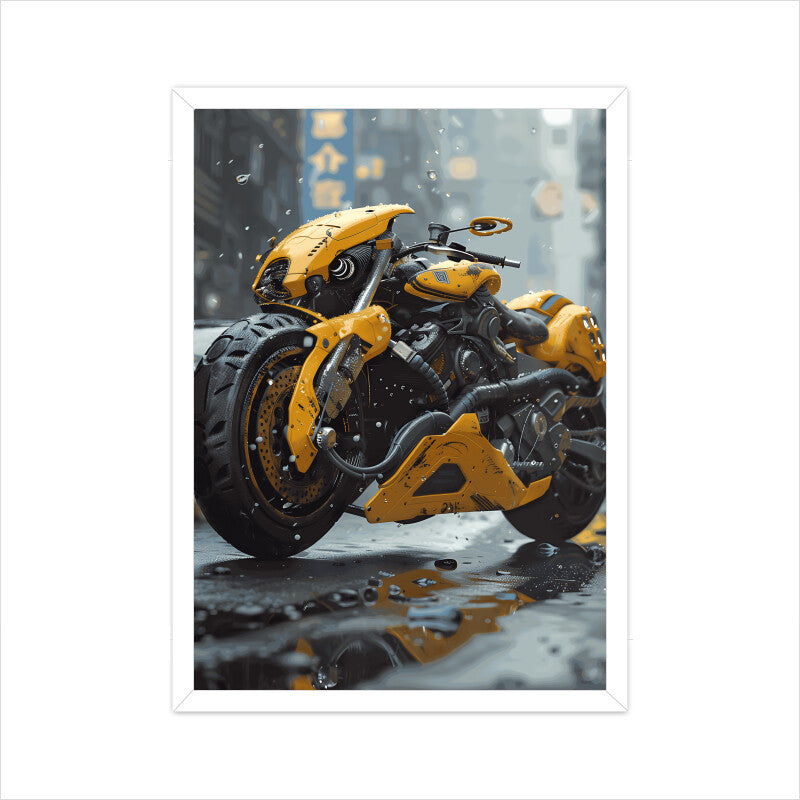 Stylish Motorbike Wall Art