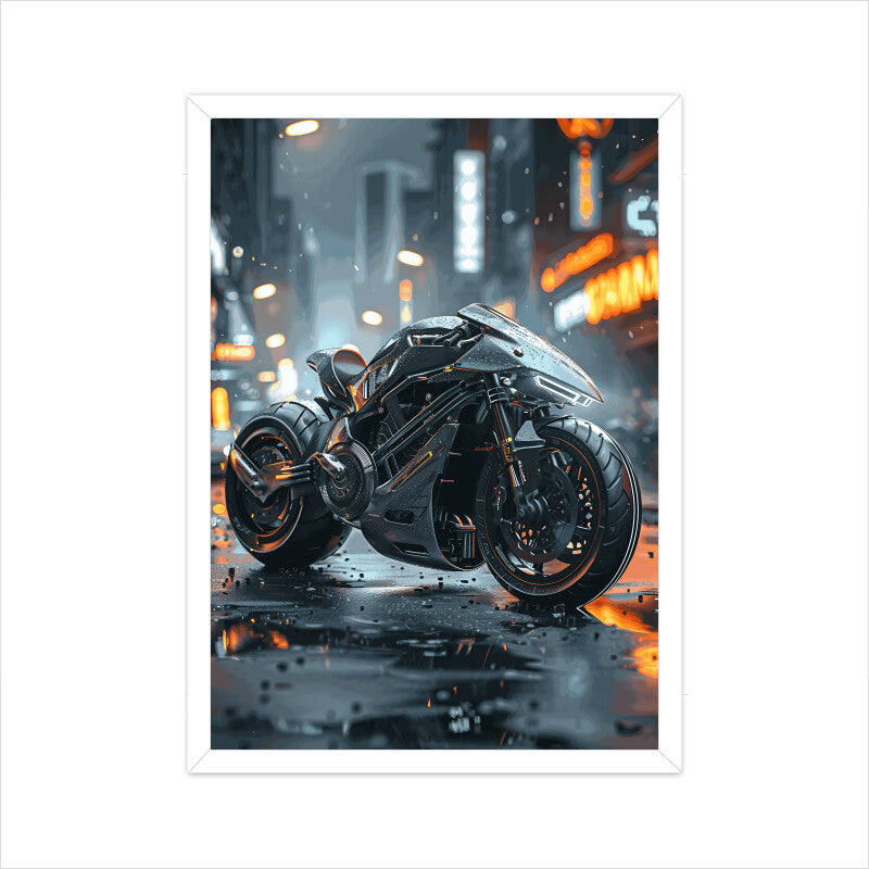 Stylish Motorbike Wall Art