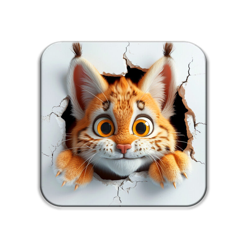 Cute Tiger Square Coaster