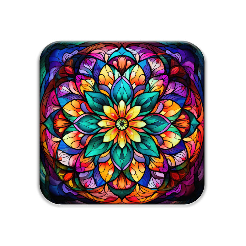 Mandala Square Coaster