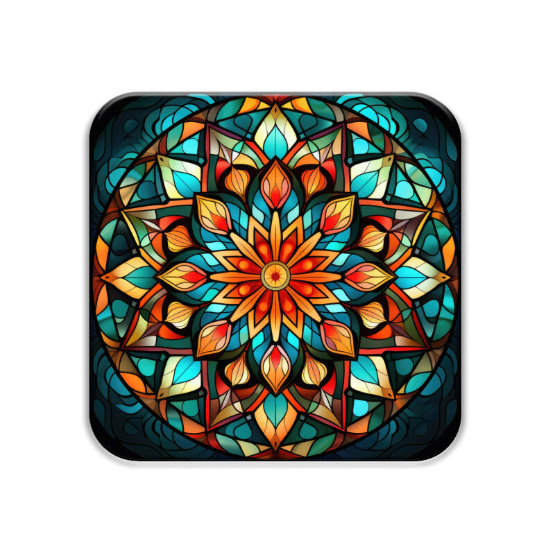 Mandala Square Coaster