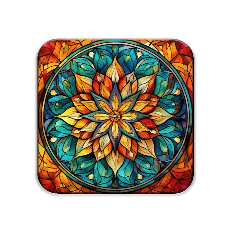 Mandala Square Coaster