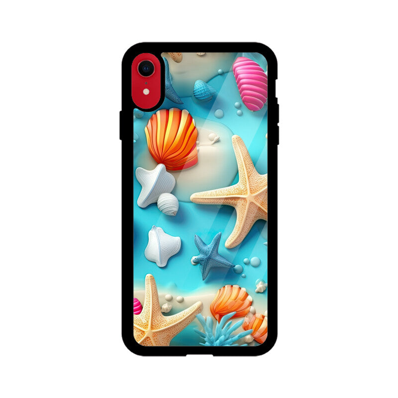 3D Beach Pattern - Apple iPhone Glass Phone Cases - Available for all models