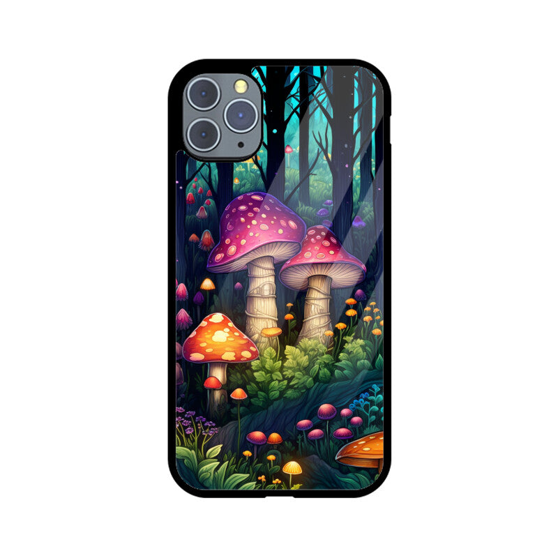 Forest Seamless Pattern - Apple iPhone Glass Phone Cases - All Models Available