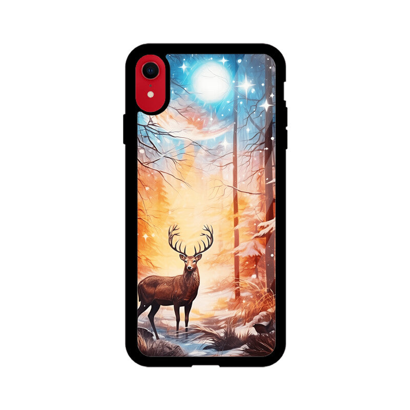 Christmas Deer - Apple iPhone Glass Phone Cases - Available for all models