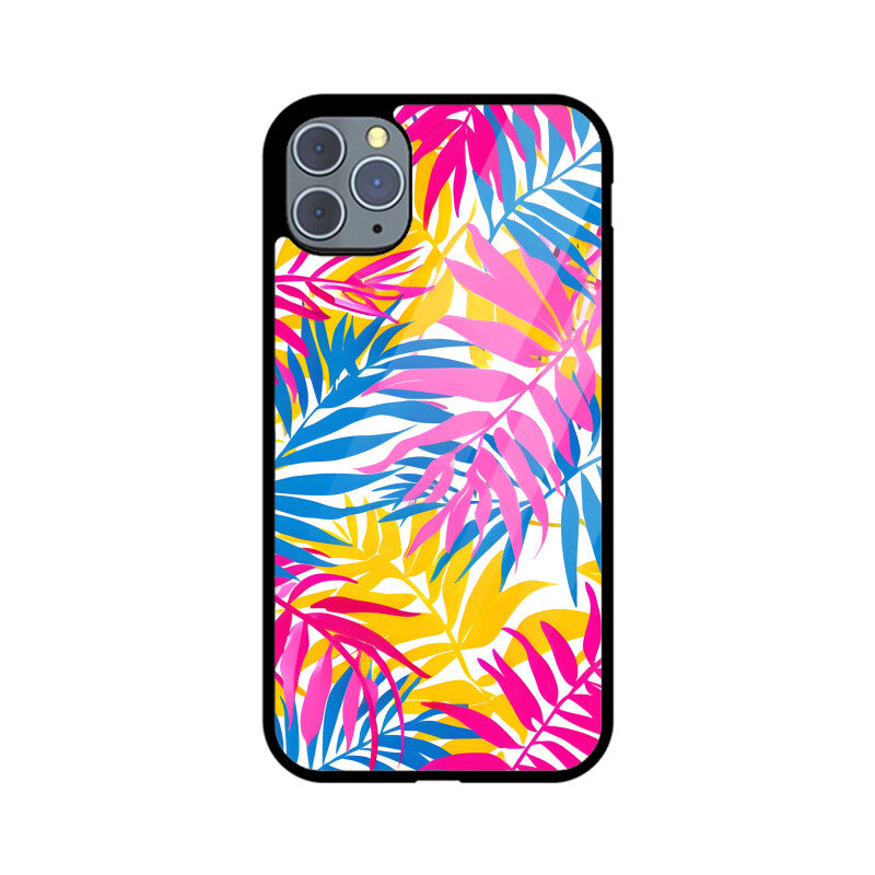 Summer Tropical Leave - Apple iPhone Glass Phone Cases - All Models Available