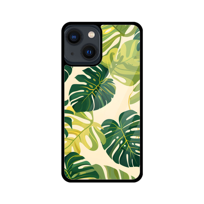 Summer Tropical Leave - Apple iPhone Glass Phone Cases - All Models Available
