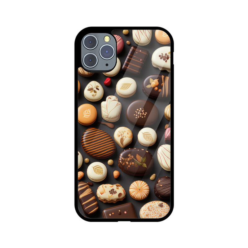 Valentine Chocolate Design - Apple iPhone Glass Phone Cases - All Models Available