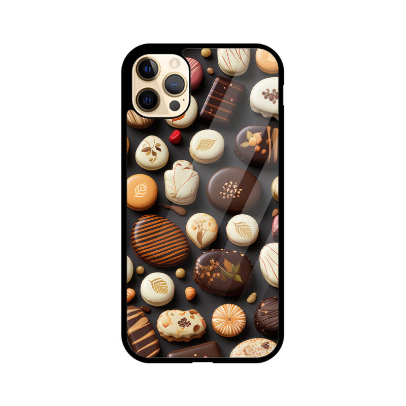 Valentine Chocolate Design - Apple iPhone Glass Phone Cases - All Models Available