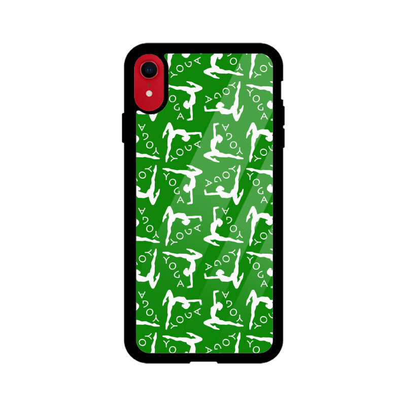 Yoga Pattern - Apple iPhone Glass Phone Cases - All Models Available