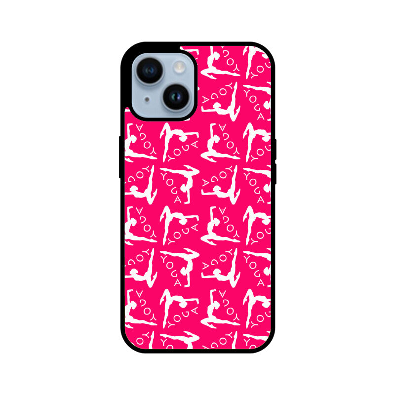 Yoga pattern - Apple iPhone Glass Phone Cases - All Models Available