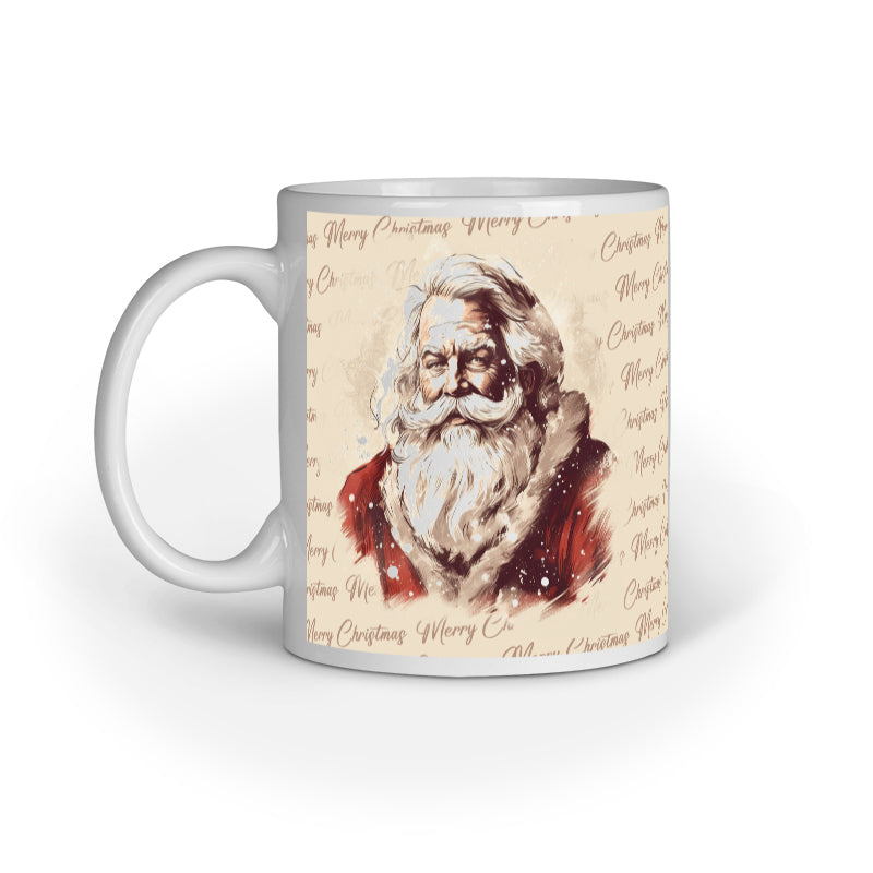 Retro Christmas Santa Mug