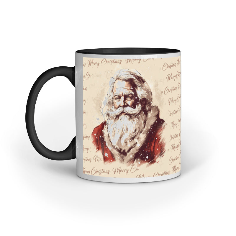 Retro Christmas Santa Mug