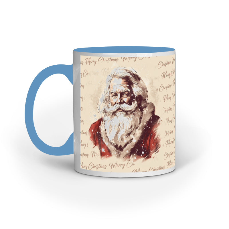 Retro Christmas Santa Mug