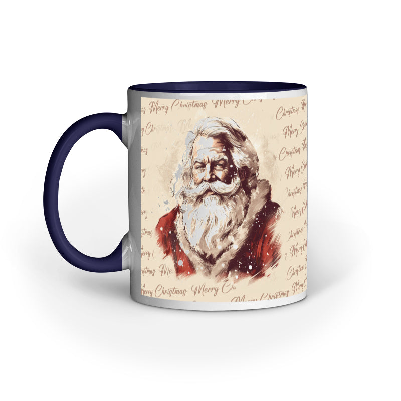 Retro Christmas Santa Mug