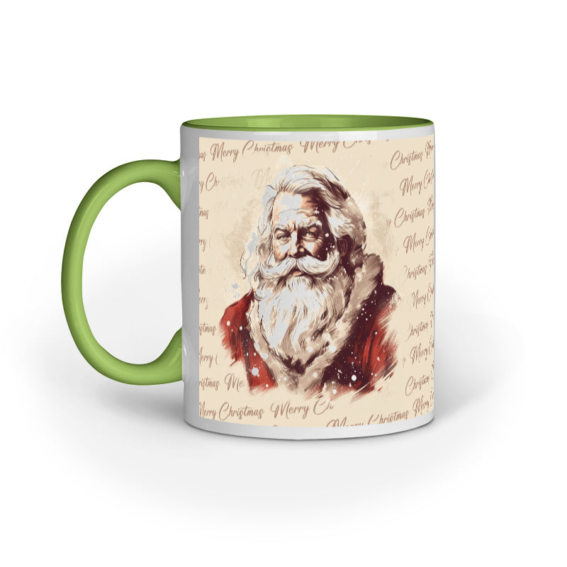 Retro Christmas Santa Mug
