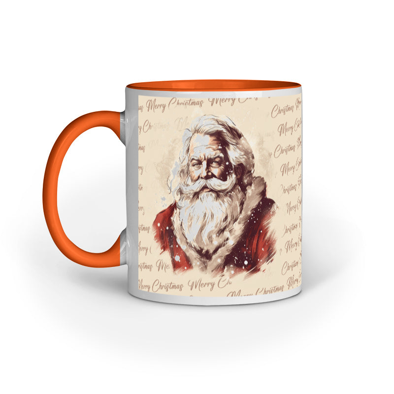 Retro Christmas Santa Mug