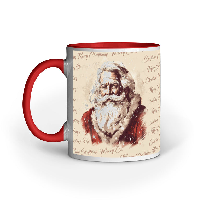 Retro Christmas Santa Mug