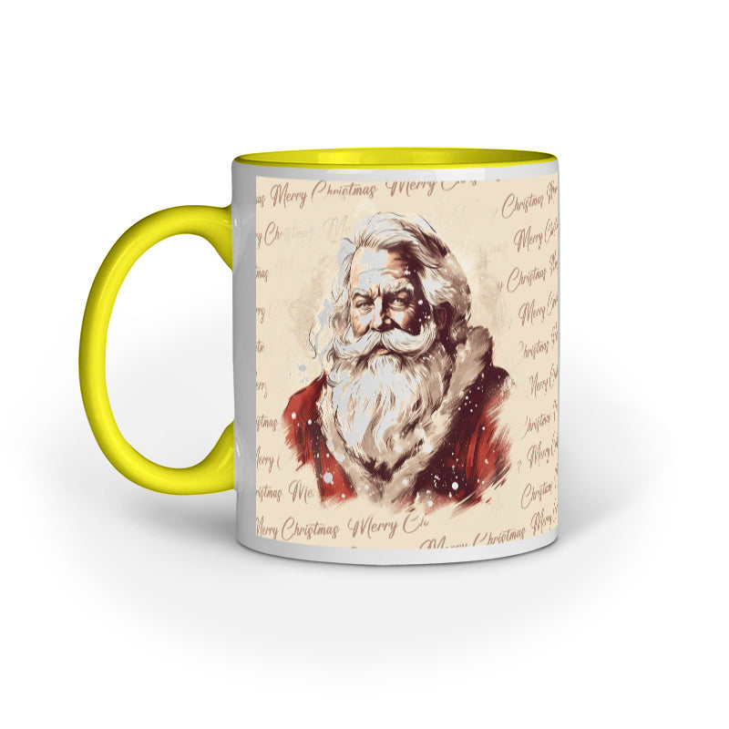 Retro Christmas Santa Mug
