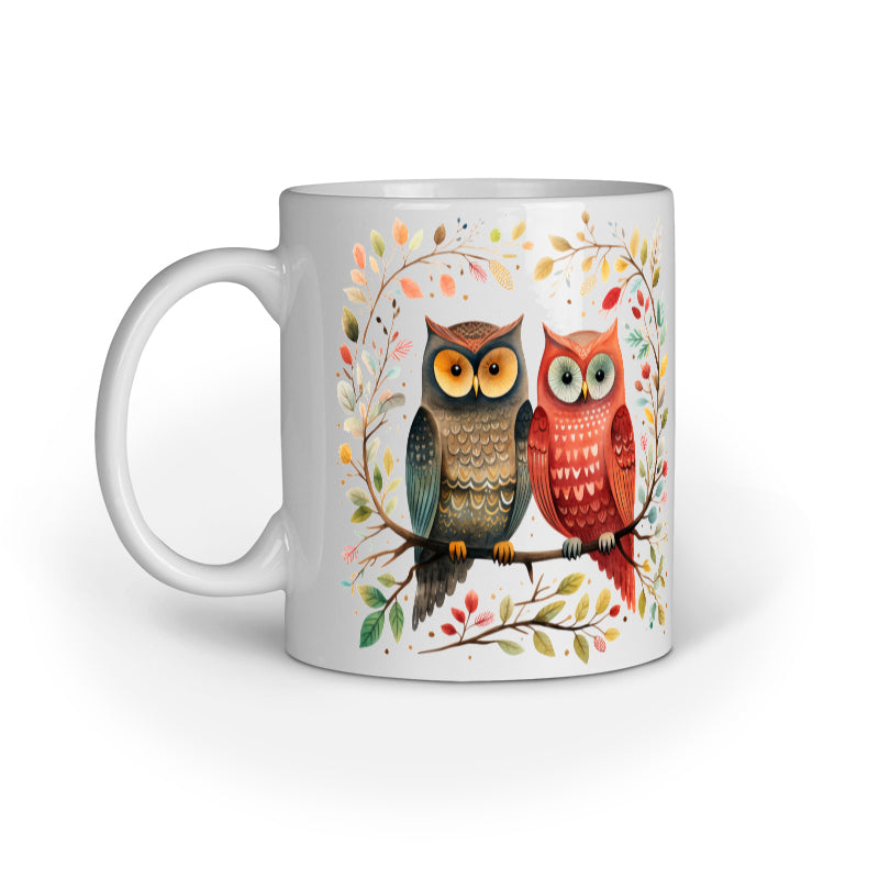 Cute Couple Owl Mug