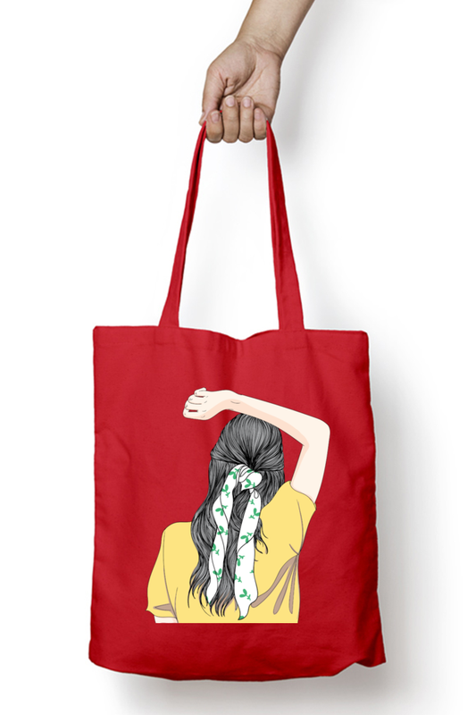 Beautiful Woman Tote Bags with Zipper