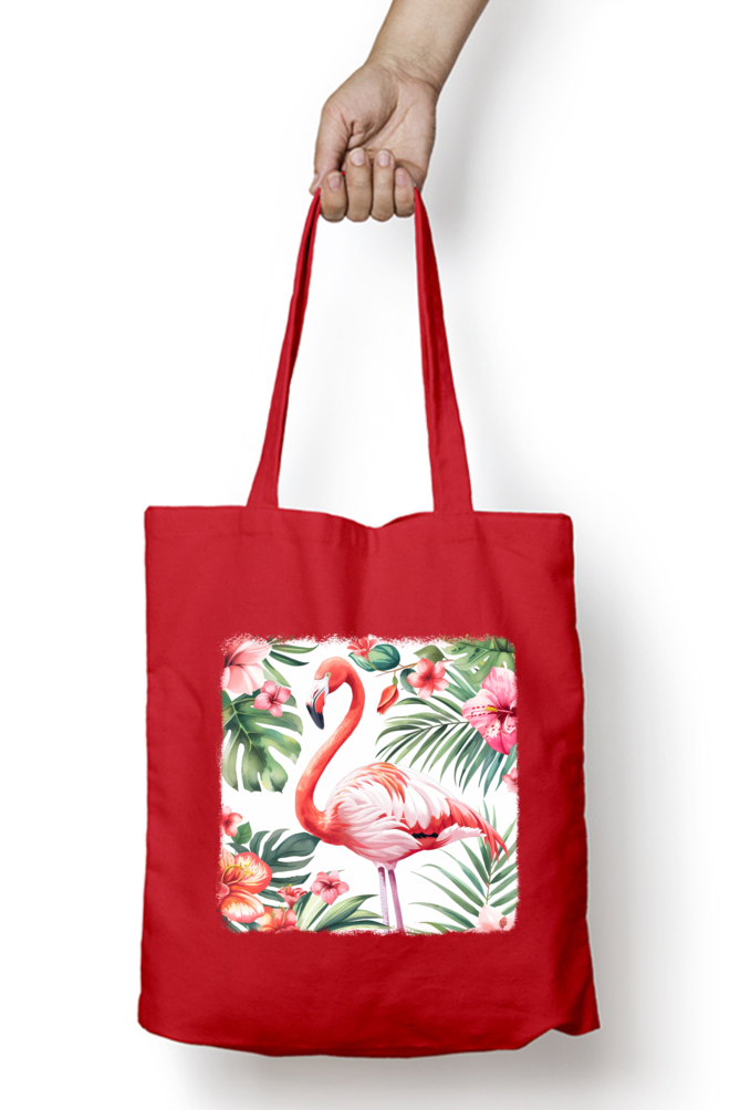 Flamingo Tote Bags with Zipper