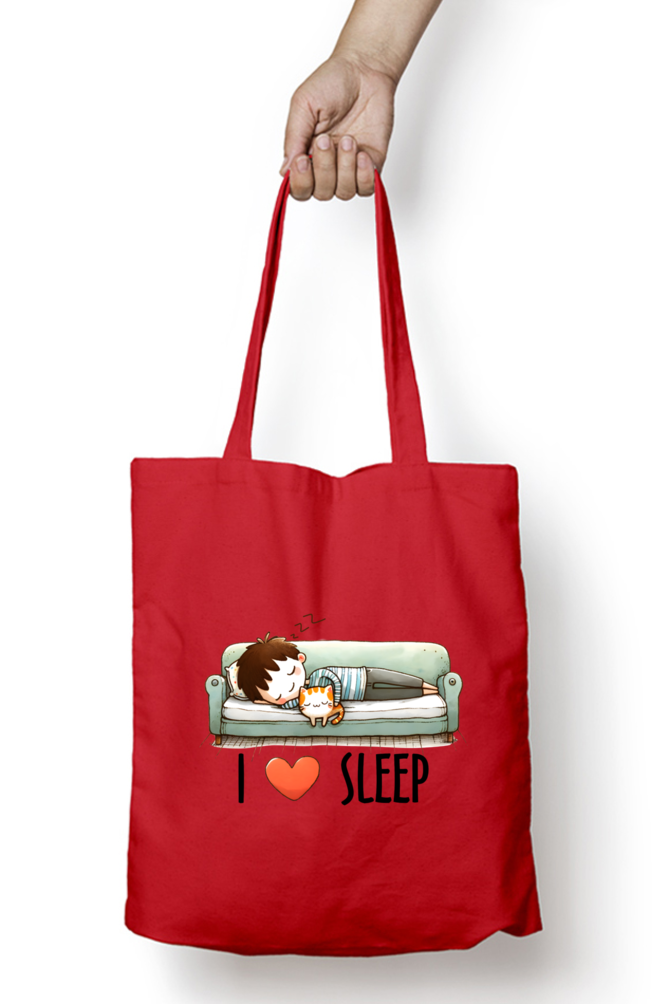 I Love Sleep - Tote Bags with Zipper