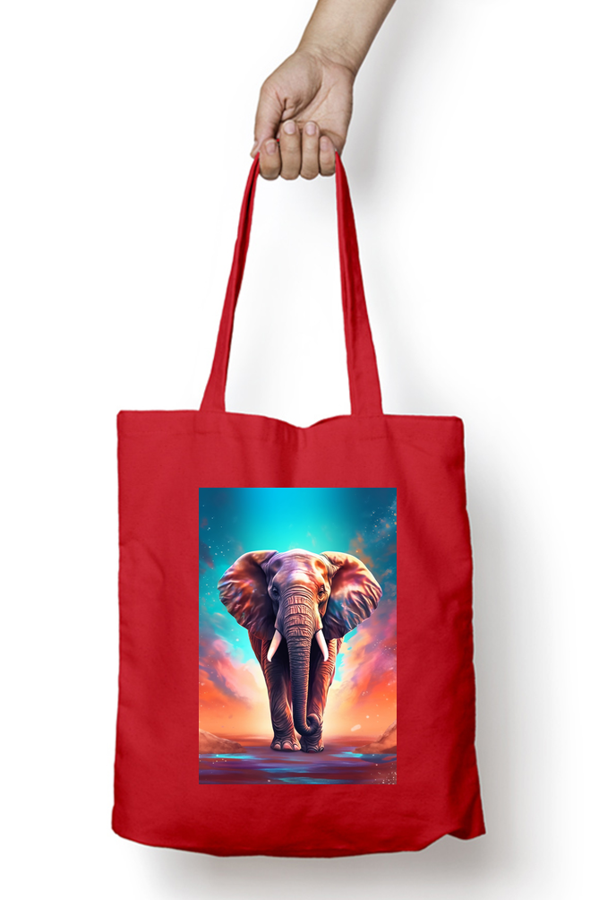 Cute Elephant Tote Bags with Zipper