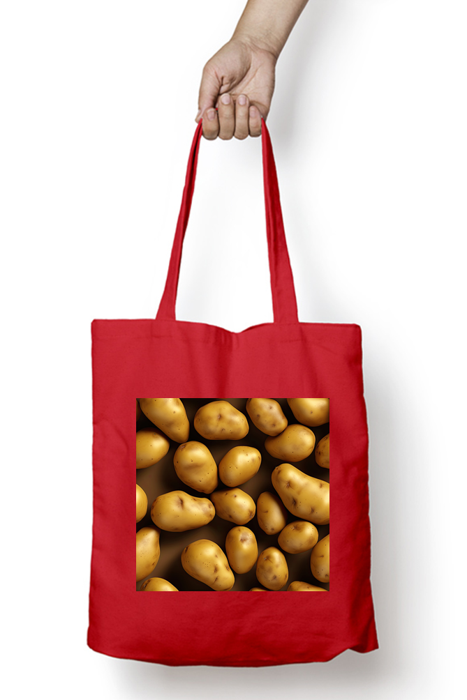 Fresh Potato Tote Bags with Zipper