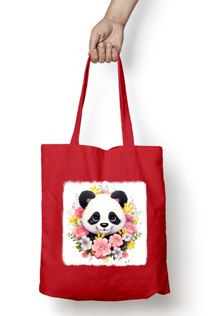 Panda Tote Bags with Zipper