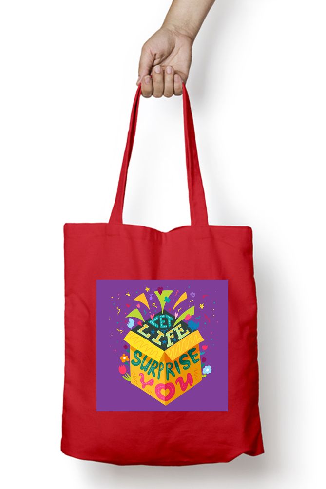 Let Life Surprise You - Tote Bag with Zipper