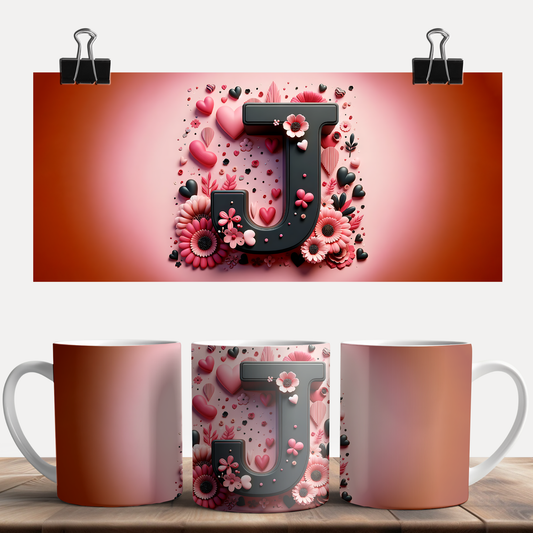 Valentine Alphabet J Mug