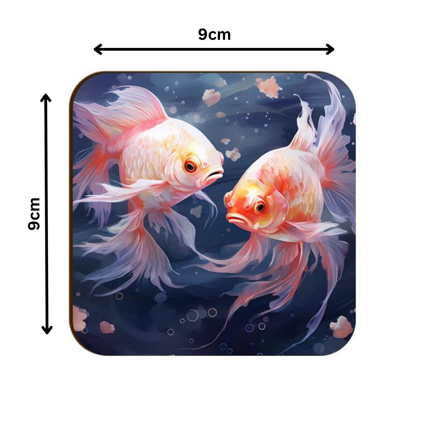 3D Fish Square Coaster
