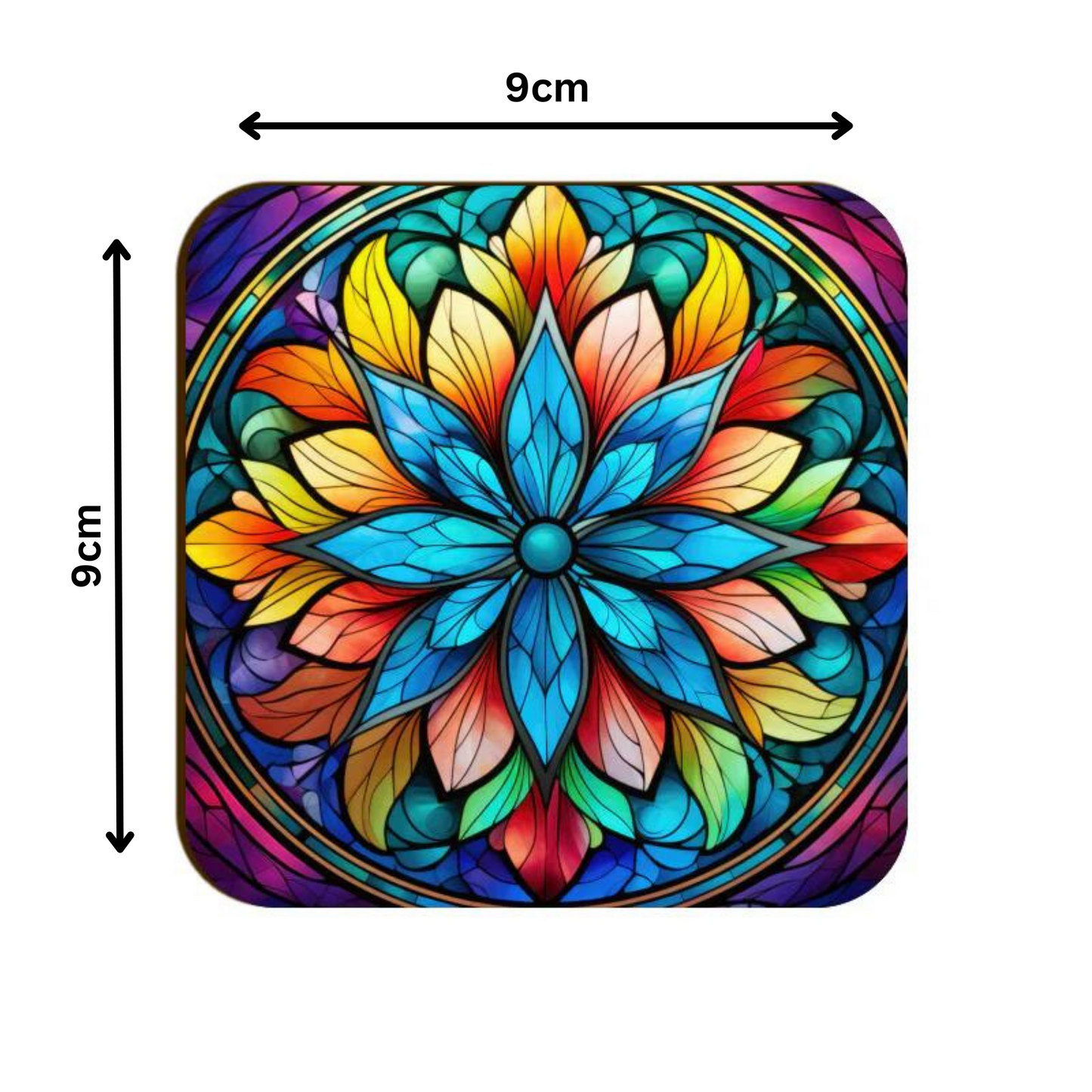 Mandala Square Coaster