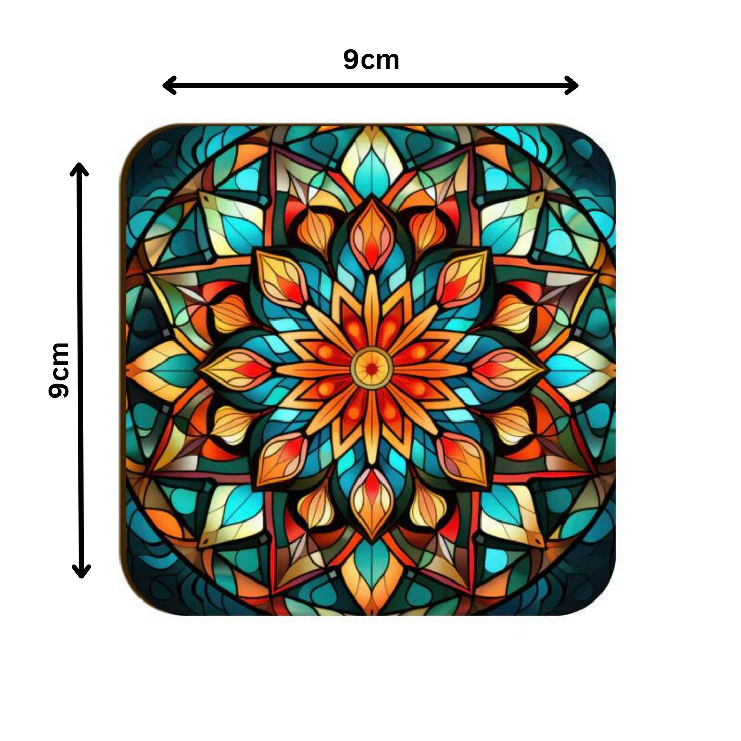 Mandala Square Coaster