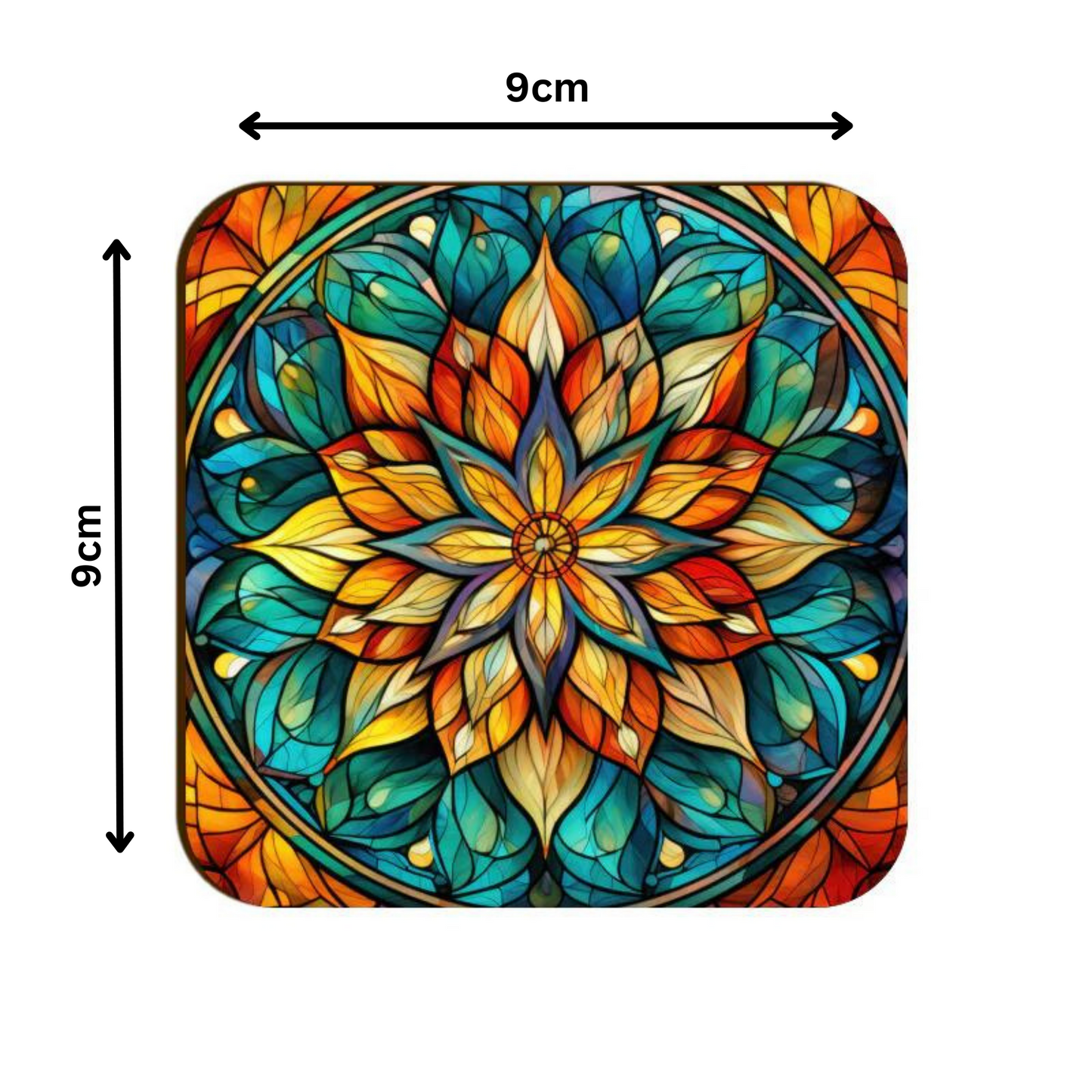 Mandala Square Coaster