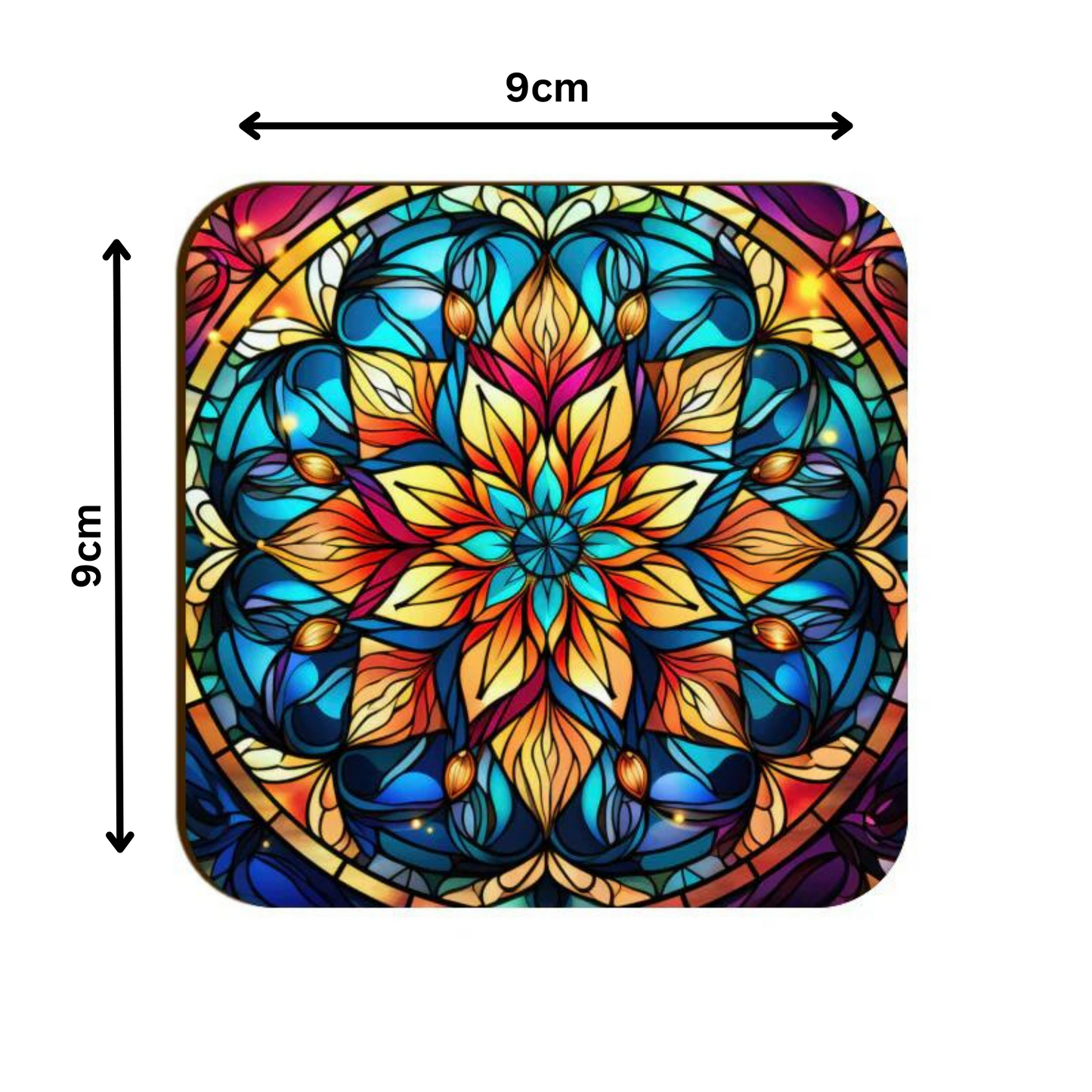 Mandala Square Coaster