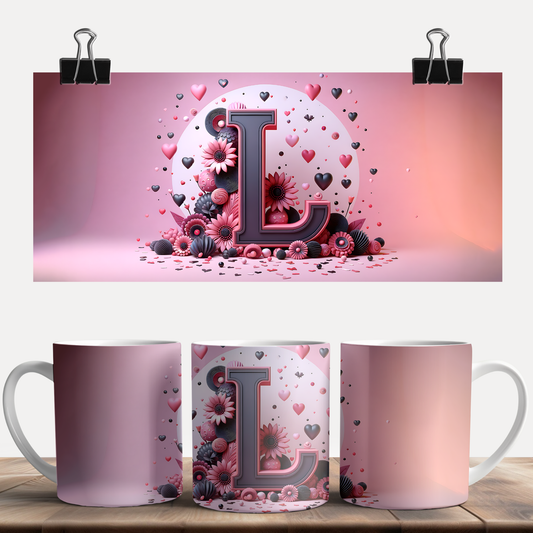 Valentine Alphabet L Mug