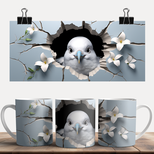 3D Piegon Mug