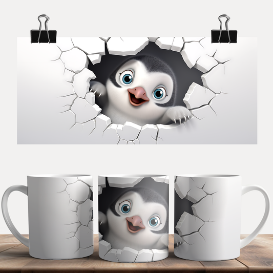 3D Penguin Mug